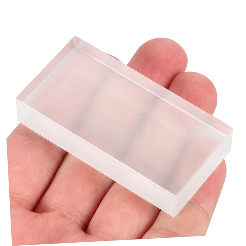 Frosted Glass Block Rectangular Physics Optics Refraction Experiment Teaching Tool - Image 4